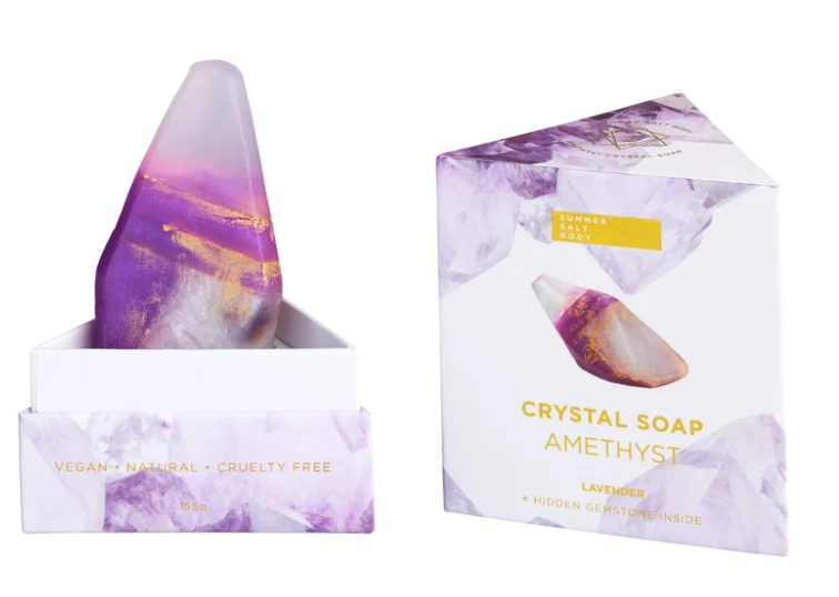 Rose Quartz Crystal Soap - with hidden gemstone